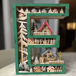 NWT - Anthropologie - Wonderland Scene Monogram Letter